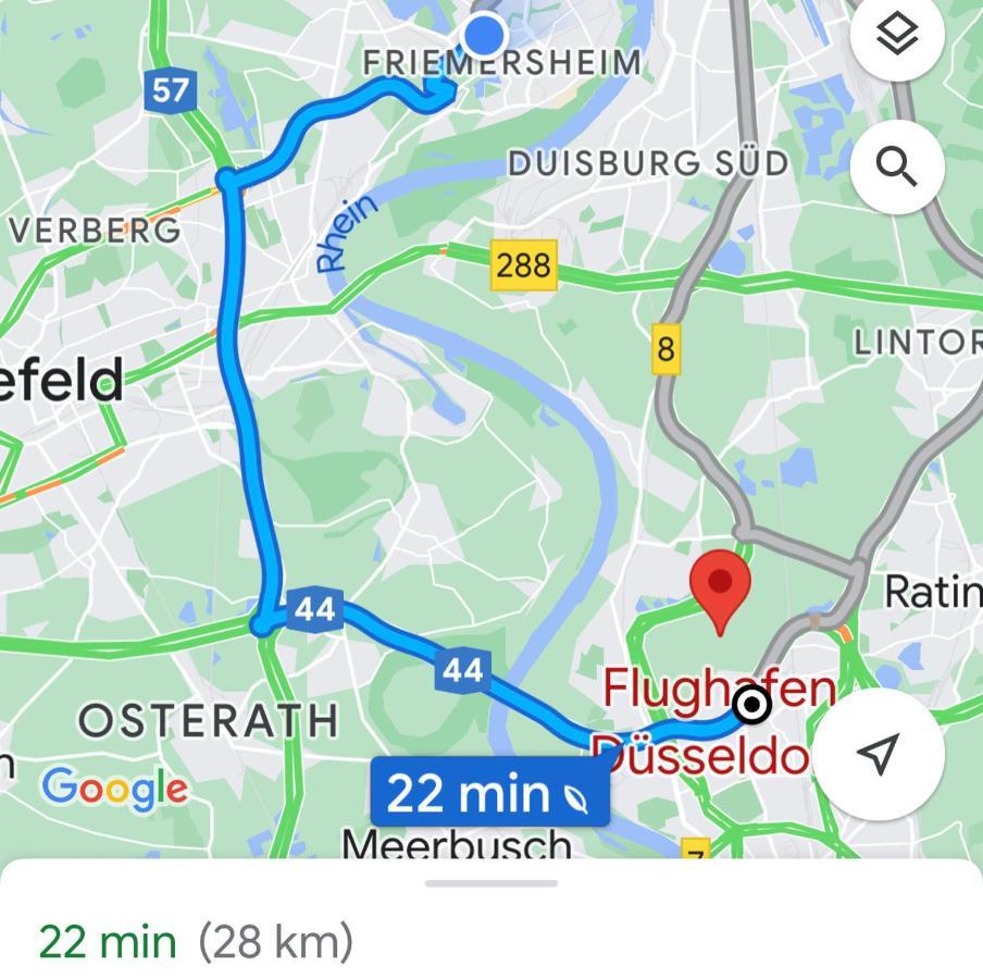 2 Rooms, Free Parking, 25 Min To Duesseldorf, 150 Mbps Wlan Duisbourg Extérieur photo
